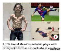 6岁练6块腹肌！伊朗天才进利物浦梯队，C罗当偶像，梦想去巴萨